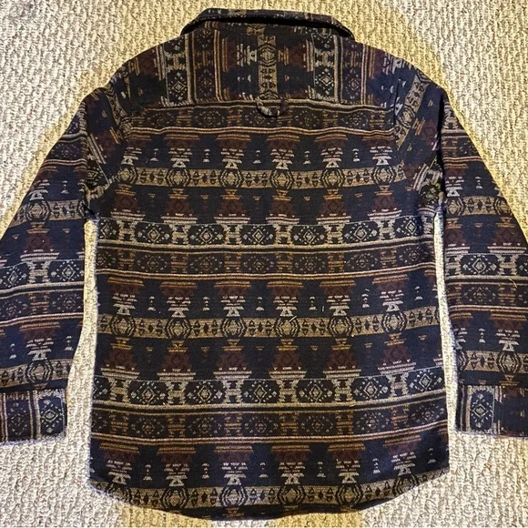 Men's Patterned Shirt - Black and Brown - Picture 2 of 3